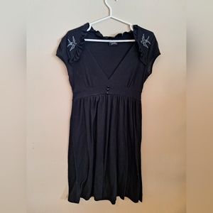 Rock Steady Black Mini Dress - Size Small
